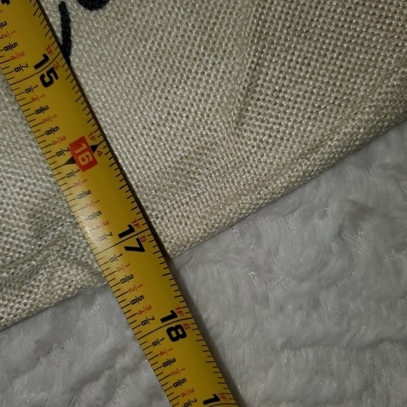 Merry Christmas throw accent pillow cover with red and green plaid trees NEW - Picture 5 of 7